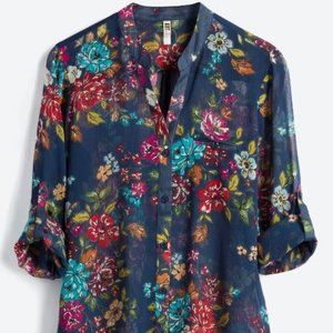 Stitch Fix Sinclair Sheer Floral Blouse